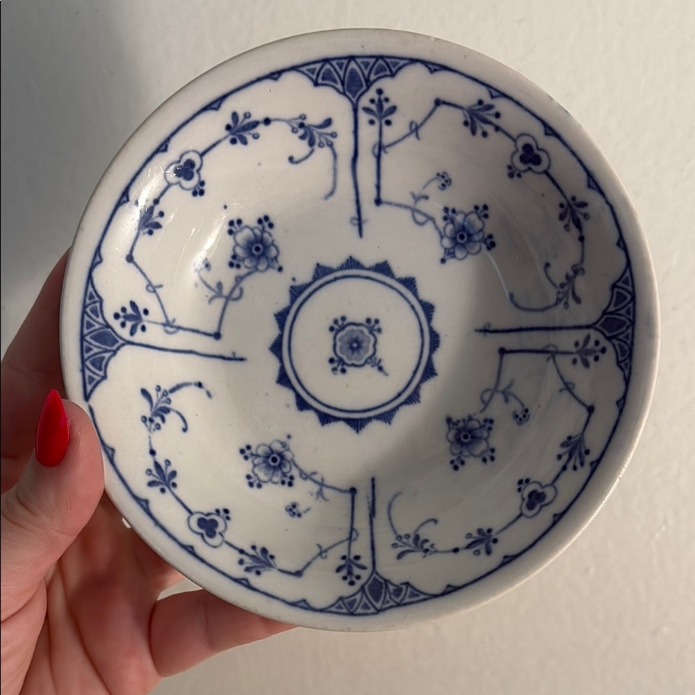Antique - SET OF 3, Royal Copenhagen Viking, blue and white bowls